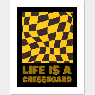 Life is a chessboard Posters and Art